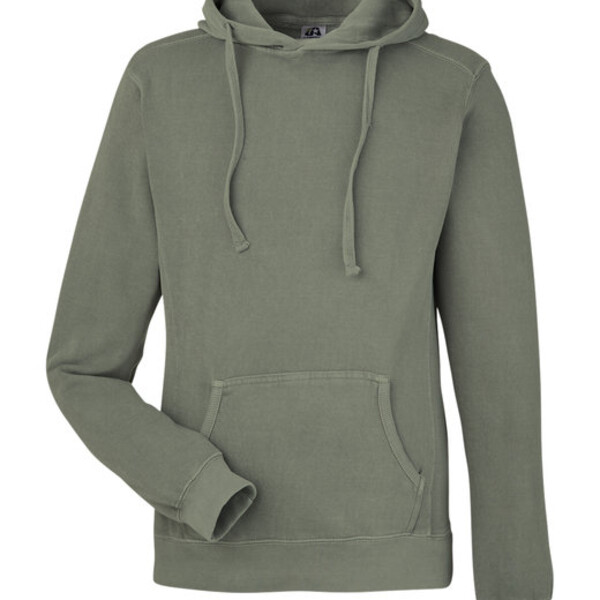 Unisex Pigment Dyed Fleece Hooded Sweatshirt Thumbnail